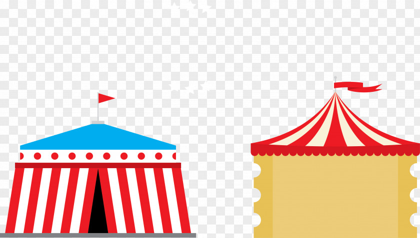 Cute Circus Tent Vector Clip Art PNG