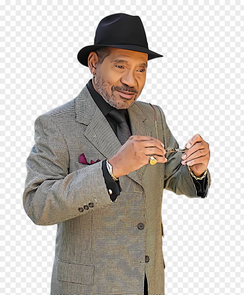 Jacket Suit Gentleman Headgear Hat Finger Gesture PNG