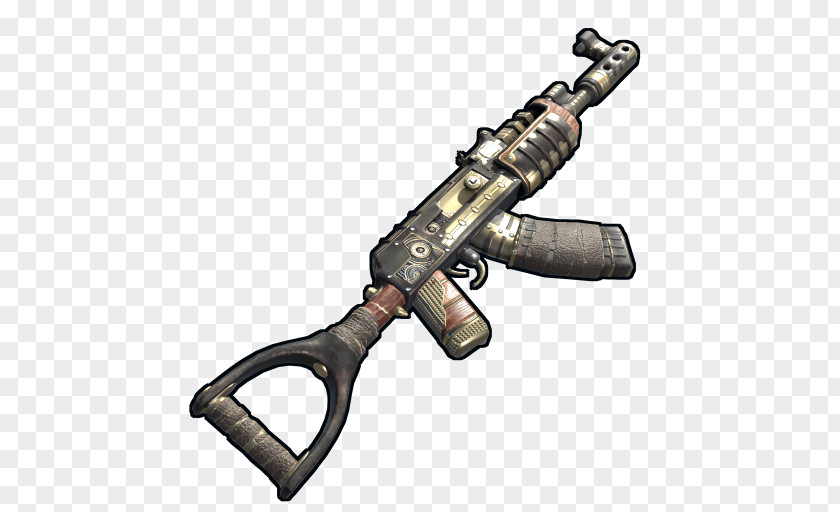 Rust AK-47 Assault Rifle Weapon Survival Game PNG rifle game, AK47 clipart PNG