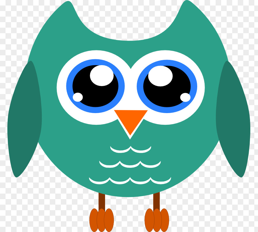 Turquise Owl Desktop Wallpaper Clip Art PNG