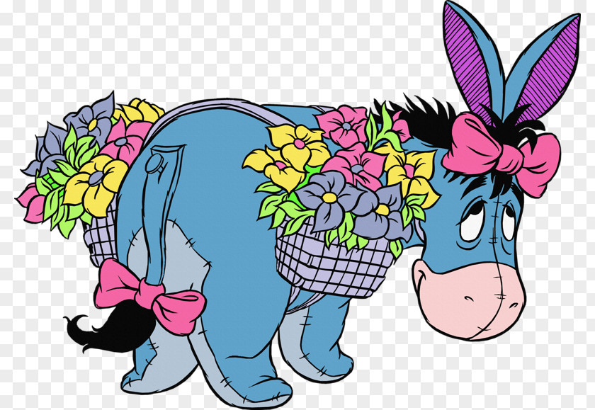 Blue Donkey Eeyore Winnie The Pooh Piglet Gopher Tigger PNG