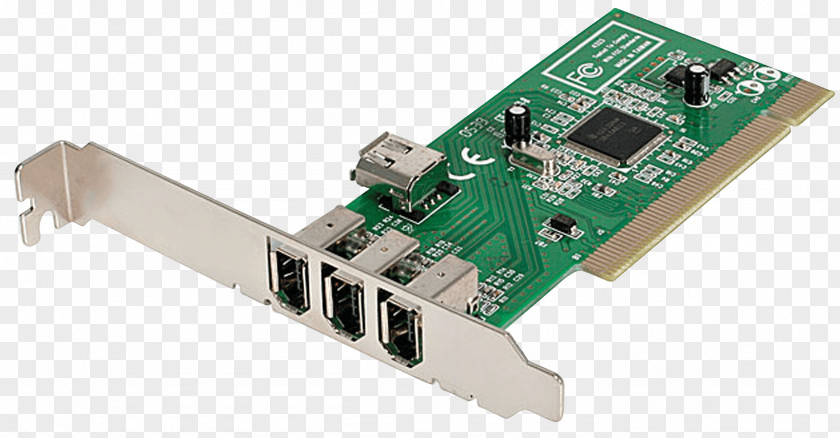 Computer IEEE 1394 Conventional PCI Expansion Card Port Adapter PNG
