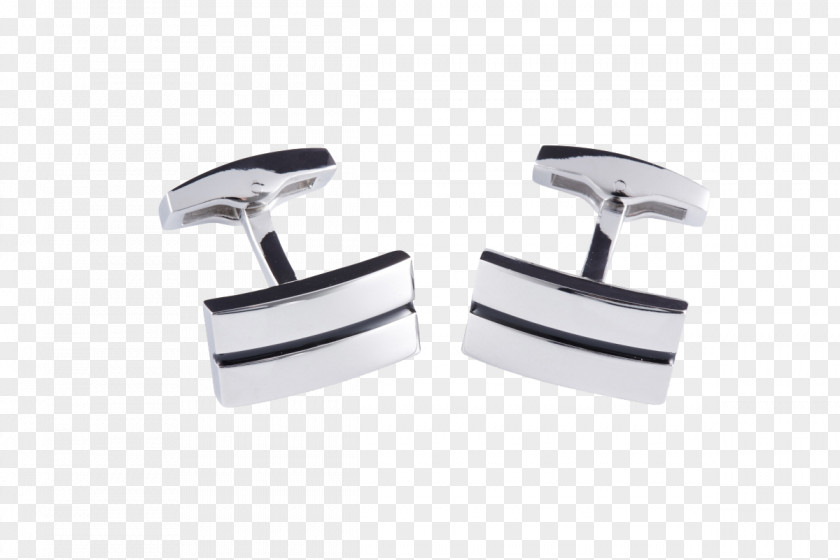 Design Cufflink Silver PNG