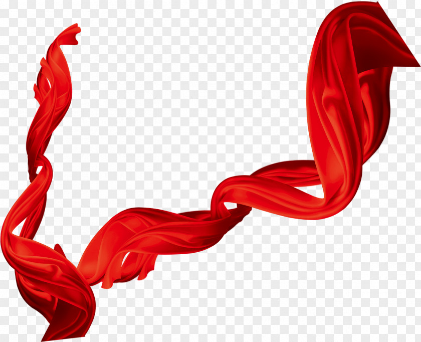Red Satin Ribbon PNG