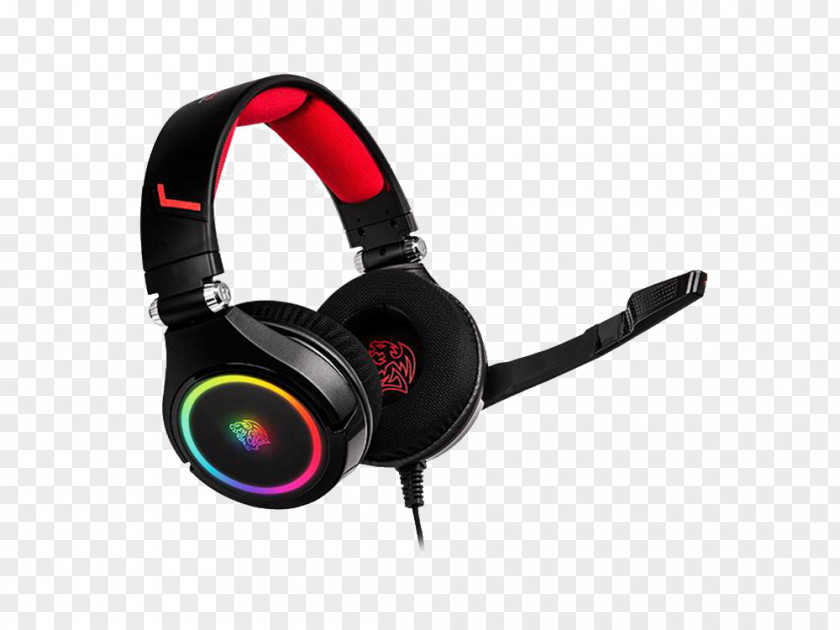 Headphones Ttesports Headset Shock 3d 7.1 Hardware/Electronic Thermaltake Surround Sound PNG