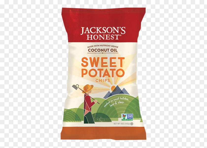 Jackson's Honest Sweet Potato Chips Junk Food Potatoes PNG