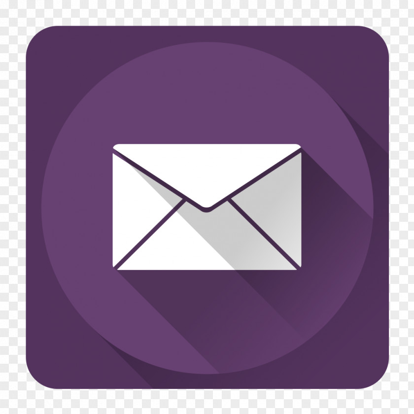Mail Square Angle Purple Brand PNG