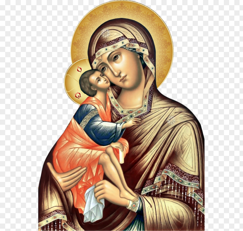 Theotokos Illustration Mary Eleusa Icon Madonna PNG