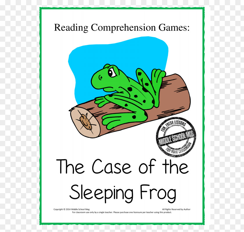 Reading Comprehension Frog Human Behavior Animal Clip Art PNG