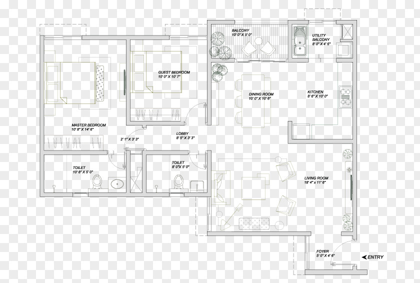 Real Estate Balcony Floor Plan Whitefield, Bangalore Assetz Property Group Marq House PNG