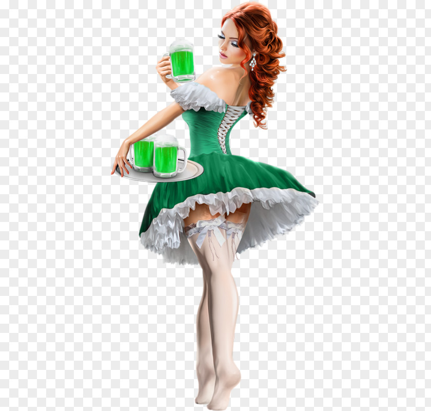 Saint Patrick's Day 17 March Woman Ireland PNG
