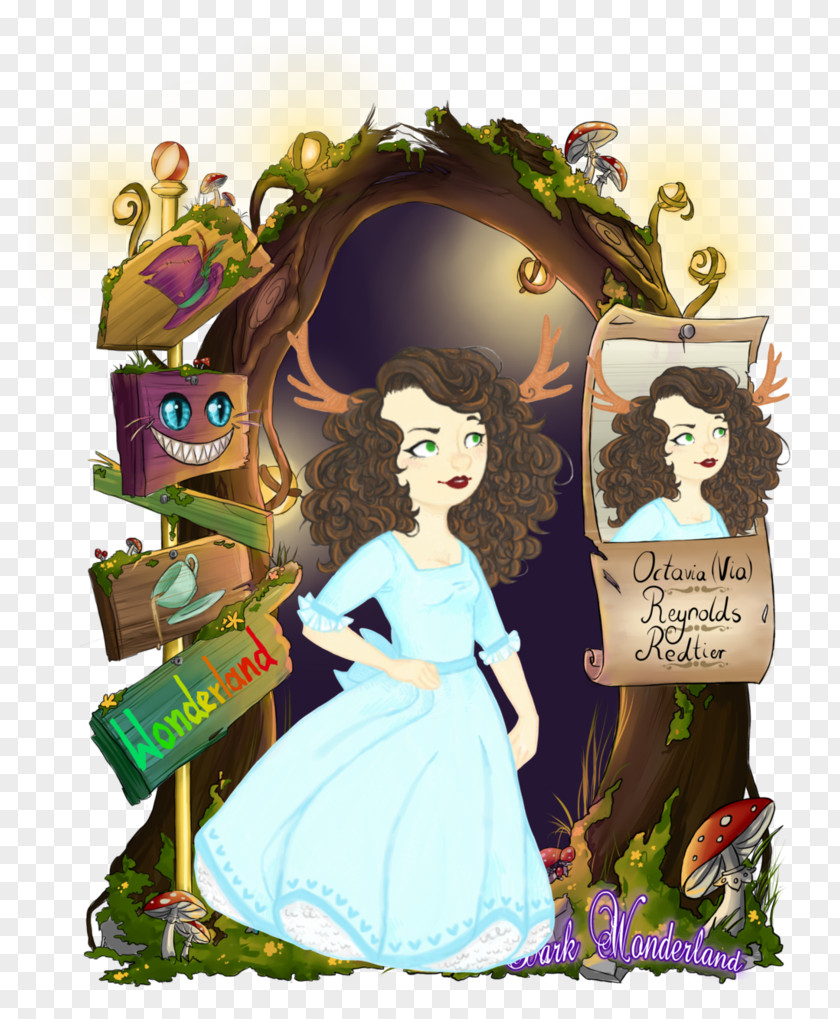 Wonderland Fan Art Fiction Graphic Design PNG