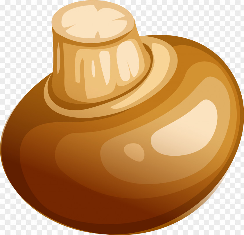 Brown Cartoon Mushroom Drawing PNG