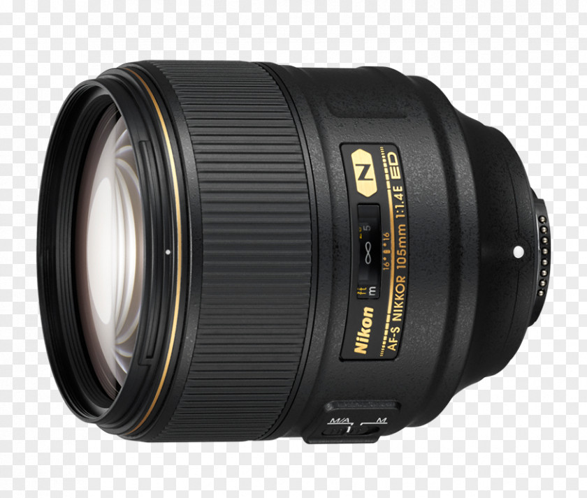 Camera Lens Nikon AF-S VR 105mm F/2.8G IF-ED Sigma 30mm F/1.4 EX DC HSM Nikkor F/1.4E ED DX 35mm F/1.8G PNG