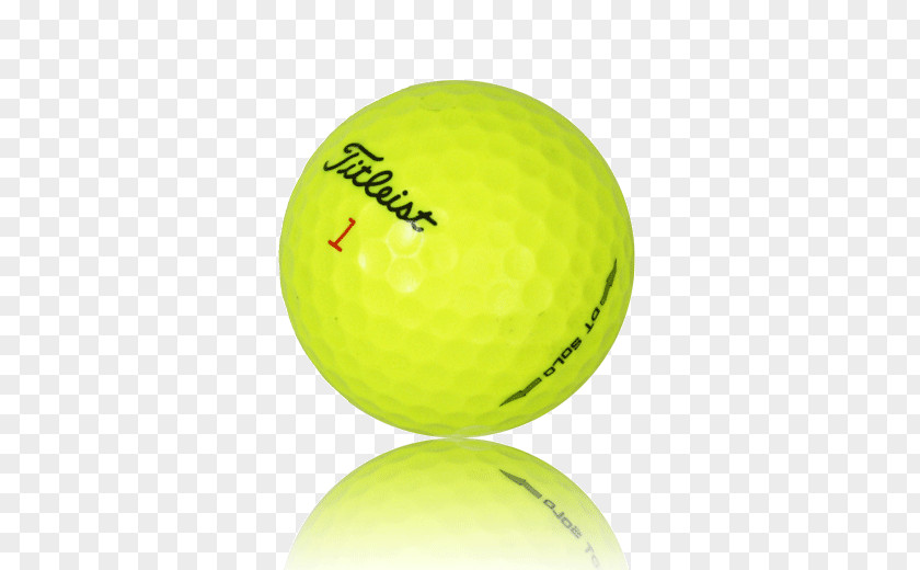 Golf Balls Titleist DT SoLo Yellow PNG