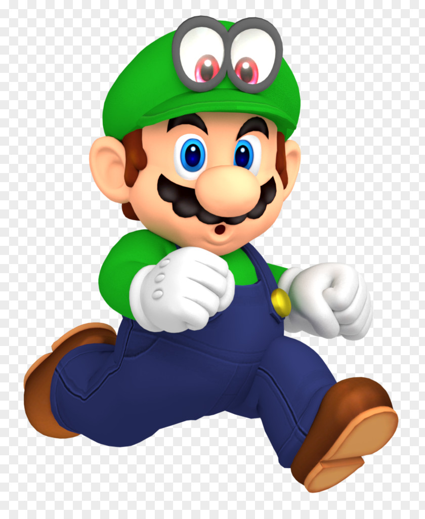 Luigi Super Mario Odyssey 64 DS Galaxy PNG