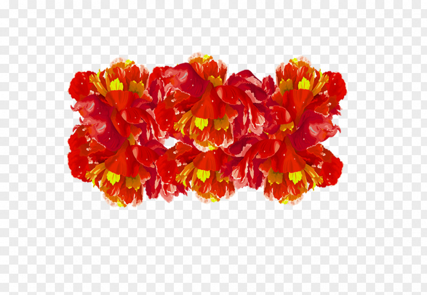 Red Flower Cut Flowers PNG