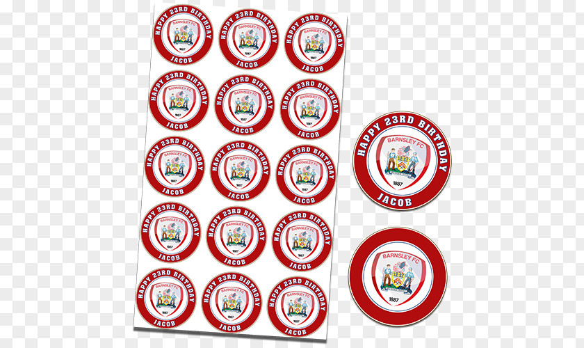 Cupcake Topper Barnsley F.C. Frosting & Icing Football Team PNG