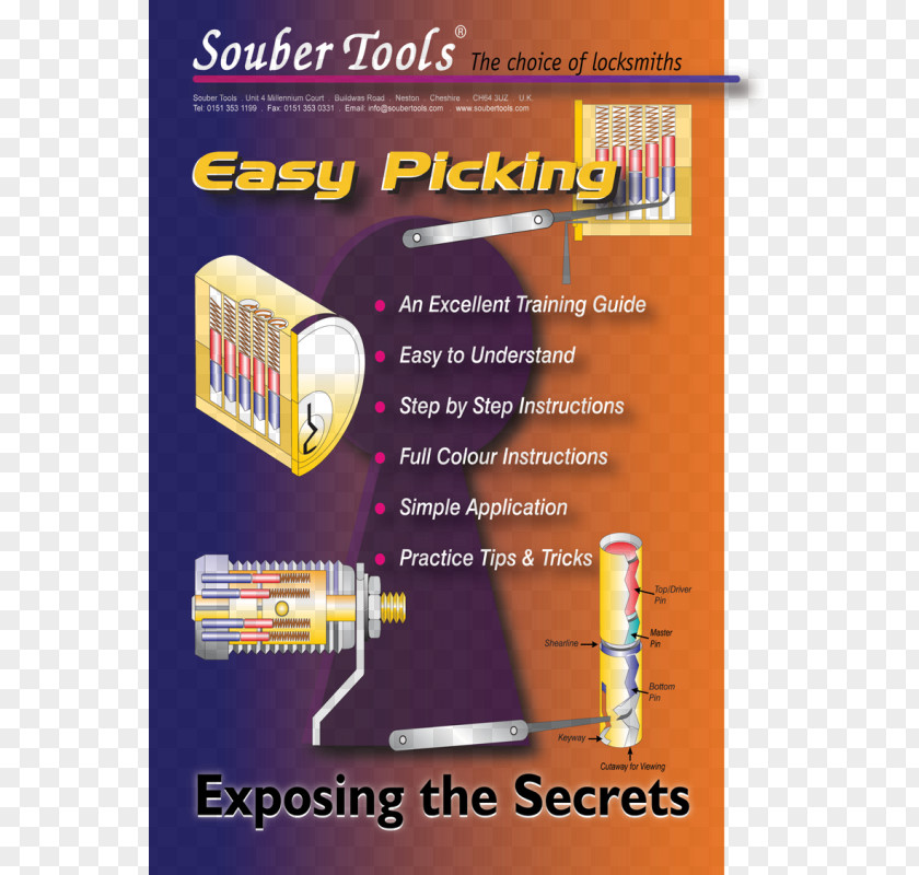 Different Languages Lock Picking Book Advertising Text PNG