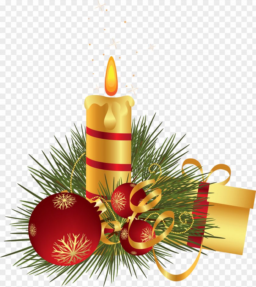 Christmas Candle Decoration Clipart The David Richmond Film PNG