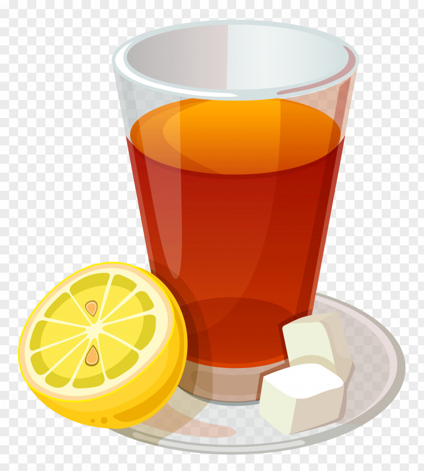 Cup Of Tea And Lemon Vector Clipart Picture Grog Cocktail Lemon-lime Drink PNG