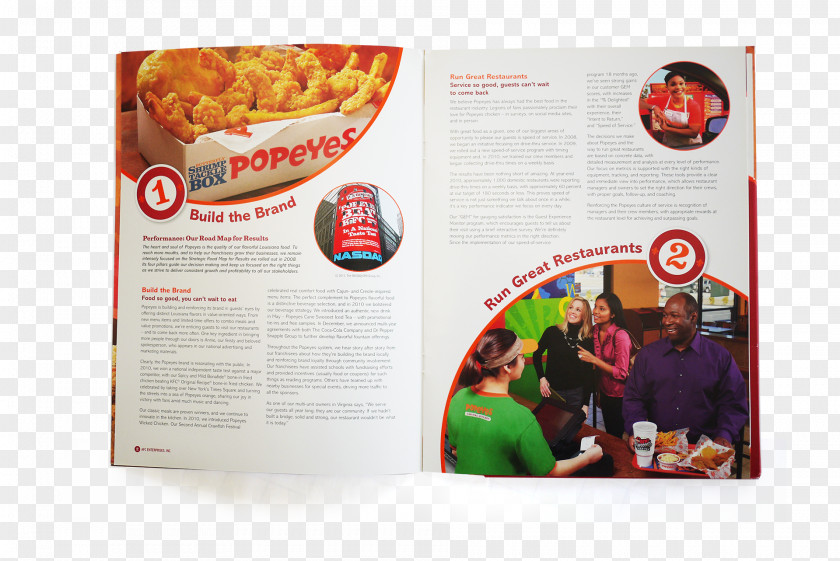 Fast Food Popeyes Annual Report PNG