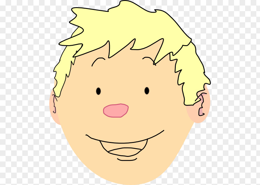 Smiley Blond Clip Art PNG