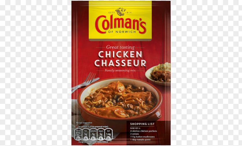 Chicken Dish Casserole Chasseur British Cuisine Sauce As Food PNG