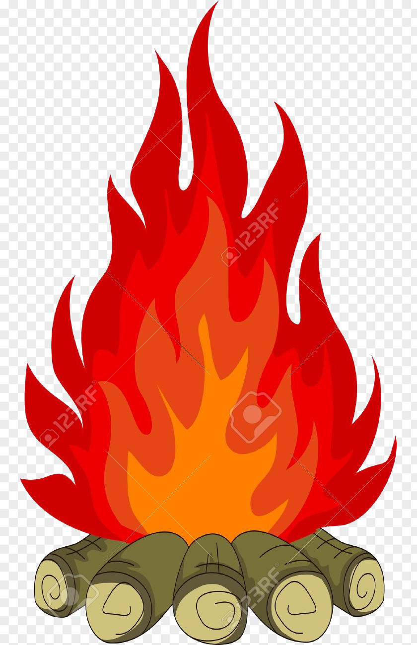 Claw Red Campfire Cartoon PNG