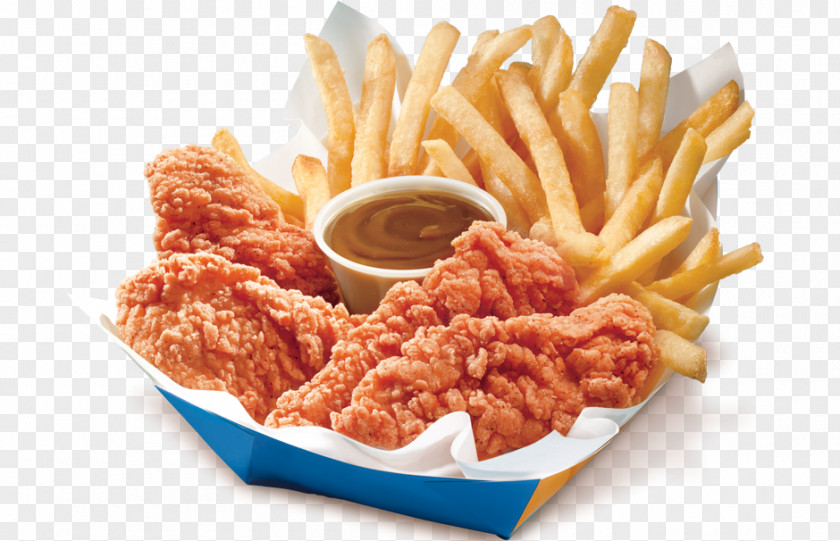 Fried Chicken Fingers French Fries Hot KFC Sandwich PNG