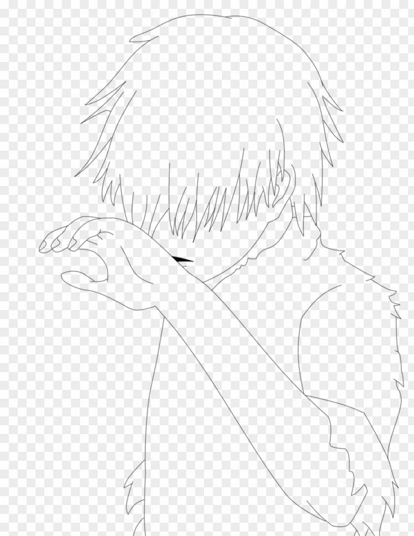 Tokyo Ghoul Line Art Drawing Sketch PNG