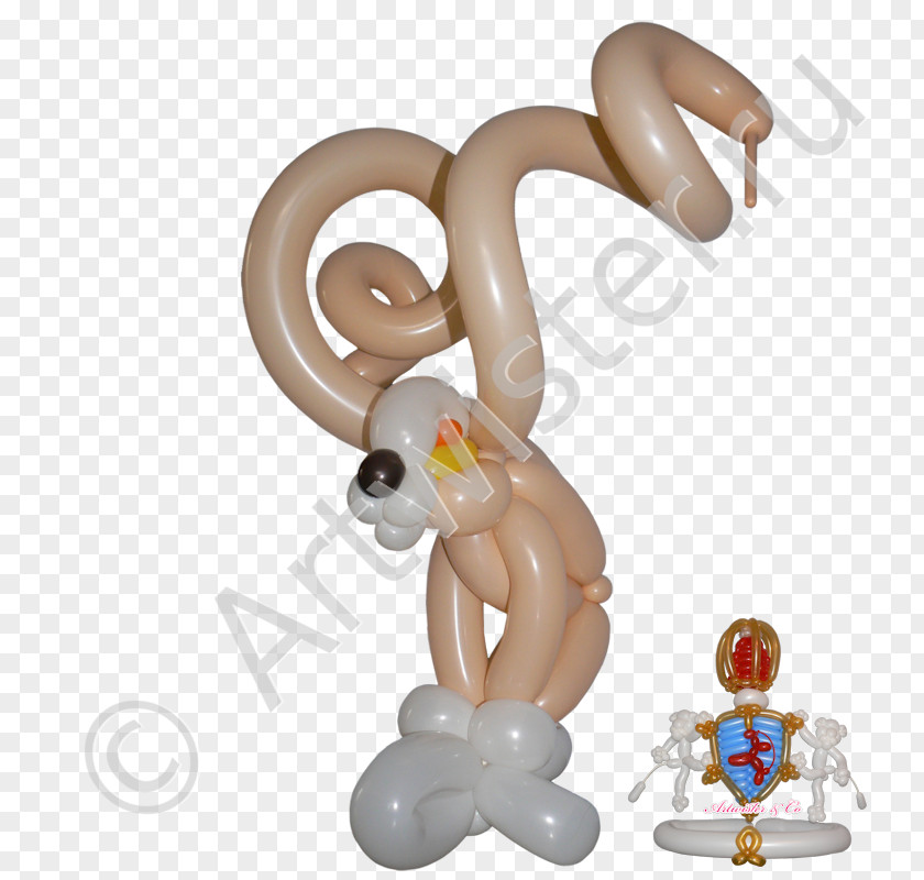 Balloon Twisting Figurine Animal Animated Cartoon PNG