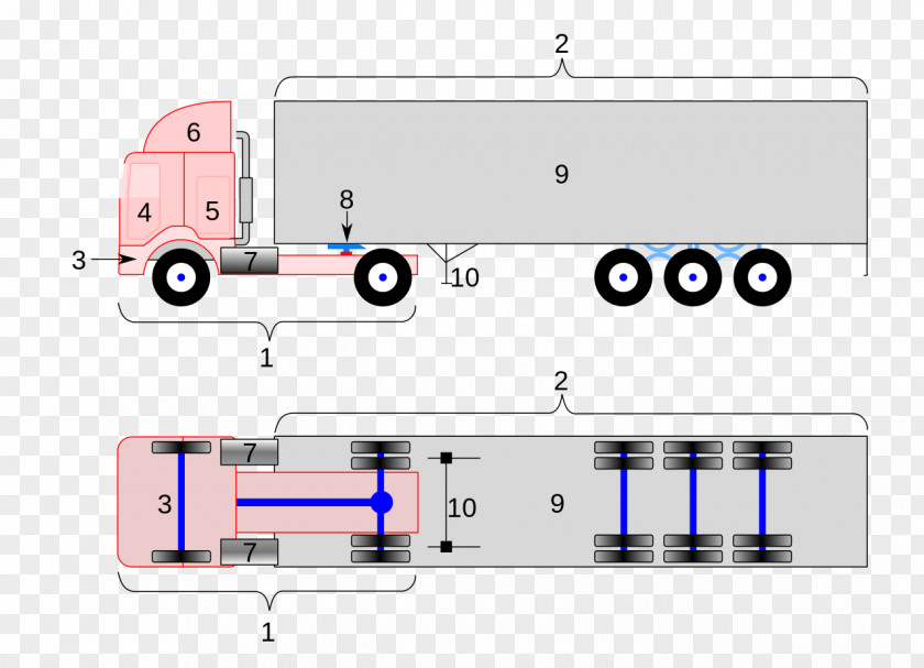 Car Semi-trailer Truck Tractor Unit PNG