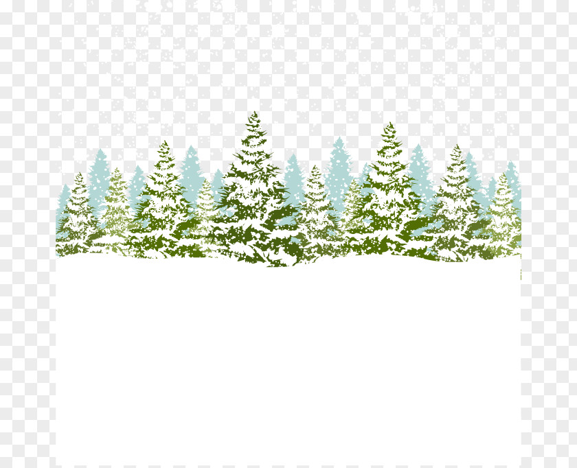 Christmas Tree Under The Snow Winter Royalty-free Stock Illustration PNG