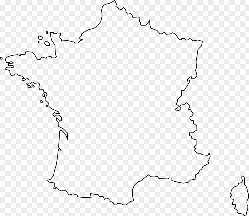 Country France Blank Map Clip Art PNG
