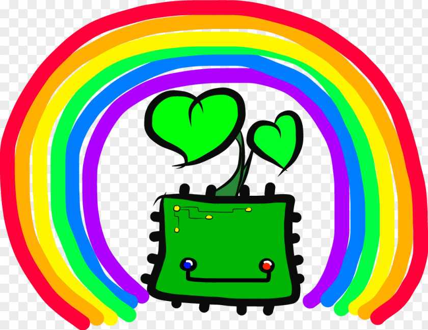 Rainbow Night Clip Art Green Product Line PNG