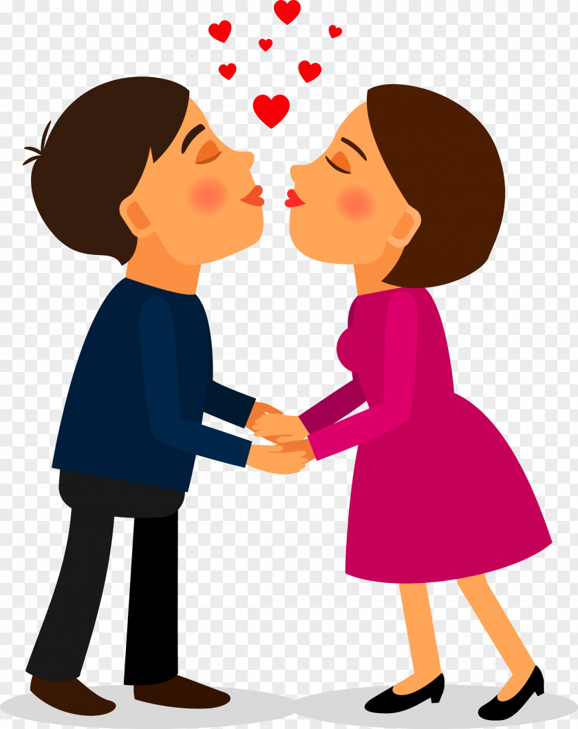 Couple Kissing Kiss Drawing PNG