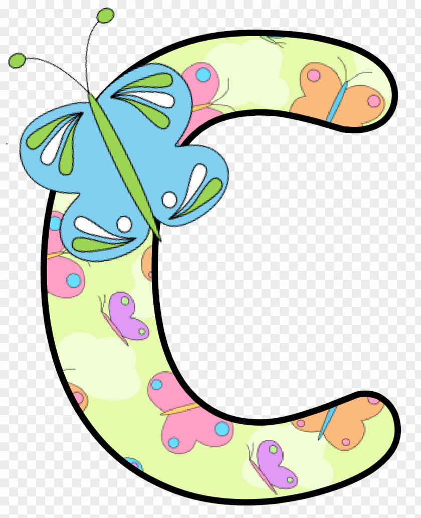 Butterfly Alphabet Letter Case PNG