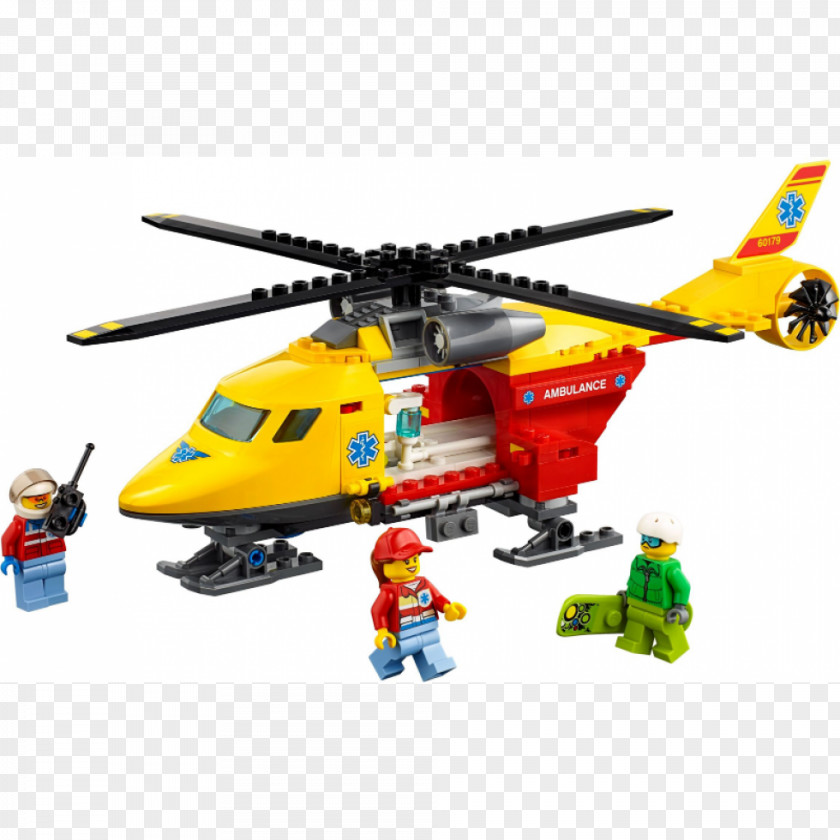 Police Helicopter Rotor LEGO 60179 City Ambulance Toy Hamleys PNG