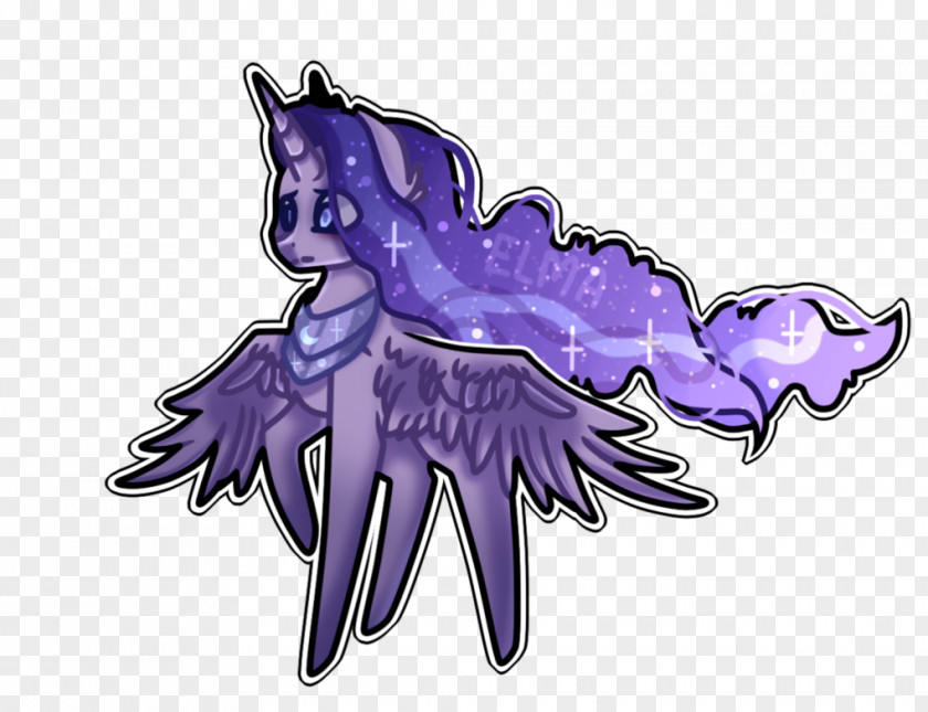 Starlight Night Horse Animated Cartoon Illustration Legendary Creature PNG