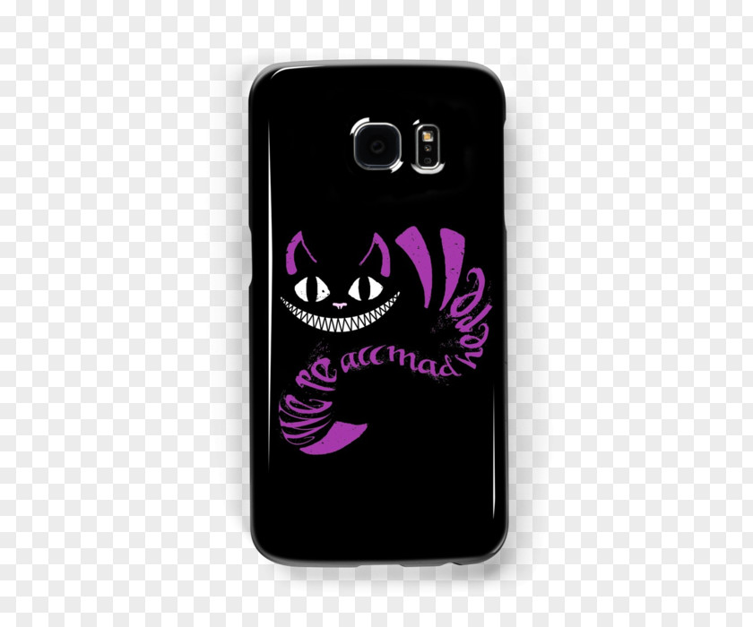 We Are All Mad Here Cheshire Cat Hatter T-shirt Clothing PNG