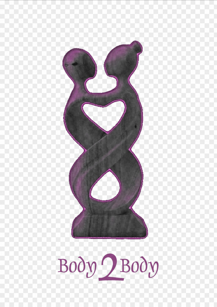 Embracing Figurine Purple Font PNG