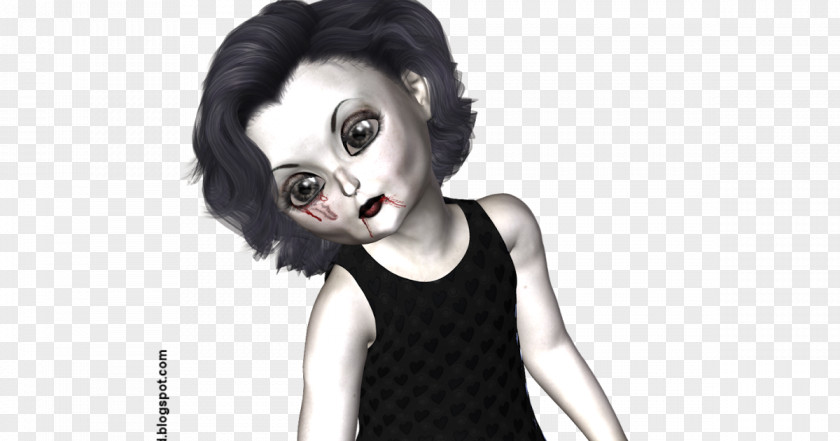 Horror Woman Black Hair Character Fiction PNG