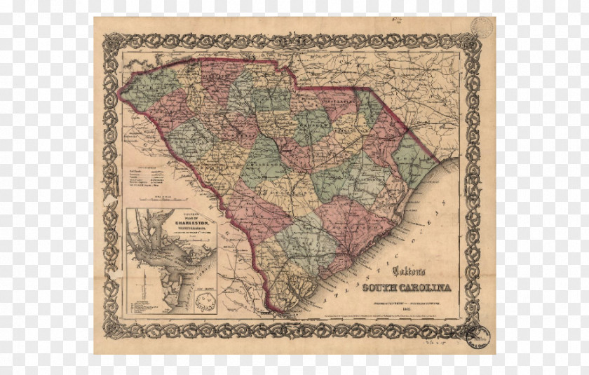 Map South Carolina American Civil War Library Of Congress Revolutionary PNG