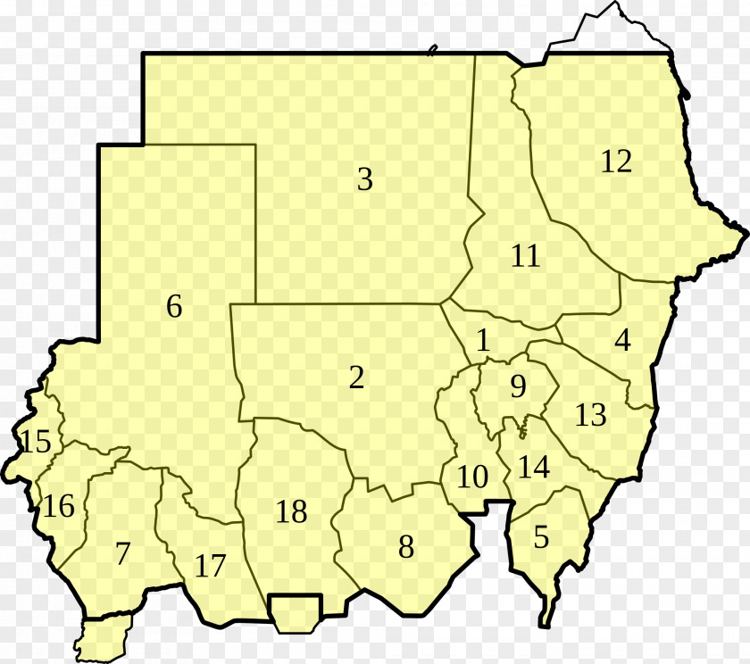 States Of Sudan Northern Subdivisions River Nile Kordofan PNG