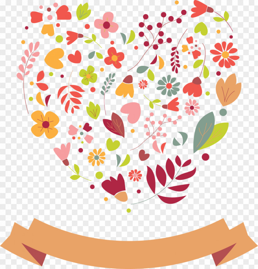 Vector Flowers And Leaves PNG