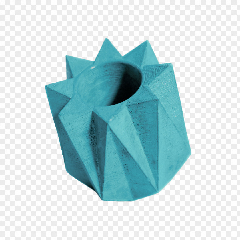 Cemento Origami Paper Flowerpot Proceso Artesanal Concrete Plastic PNG