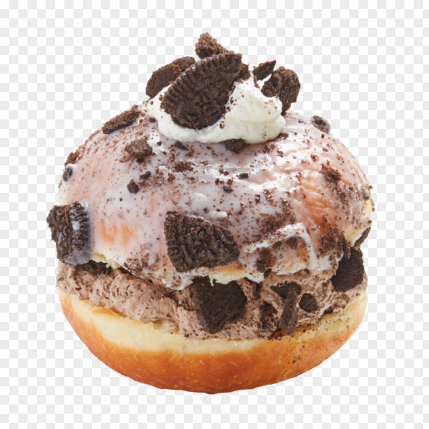 Donut Ice Cream Donuts Profiterole Frosting & Icing PNG