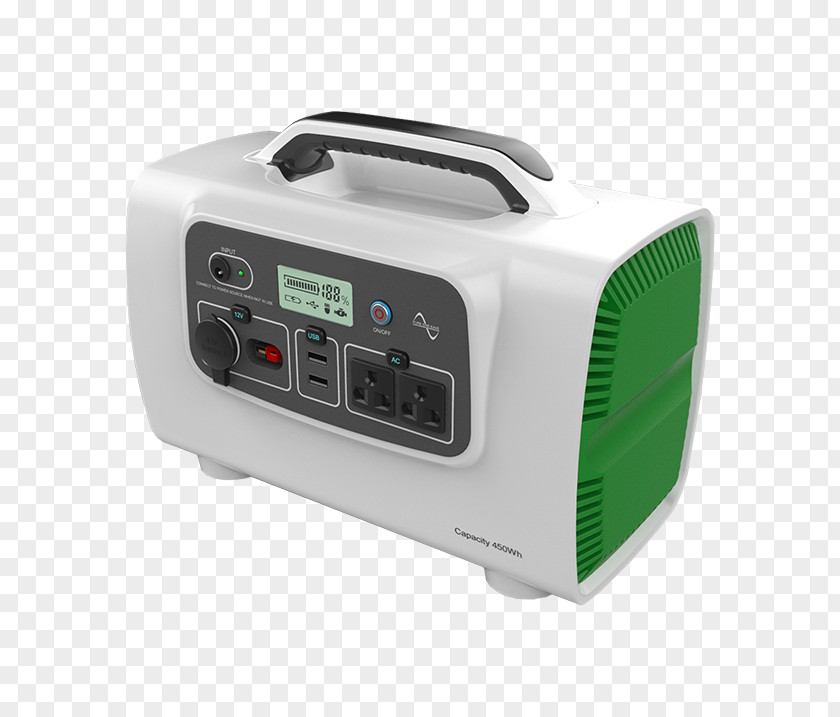 White Radio Lithium-ion Battery Energy Storage Pack PNG