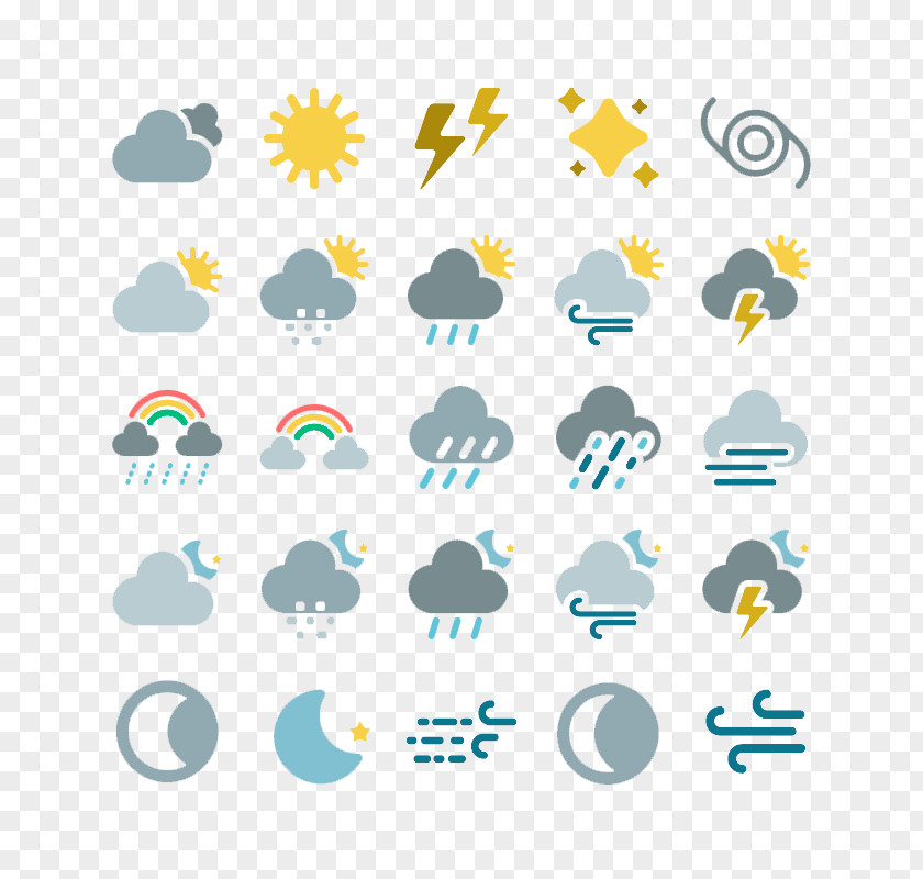 25 Paragraph Weather Icon Forecasting PNG